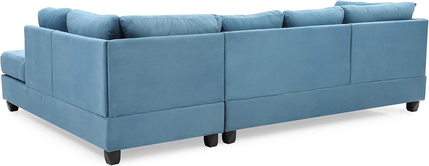 Glory Furniture Malone Sectional, White