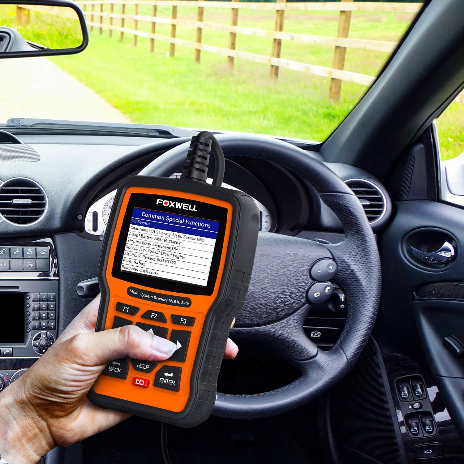 Foxwell NT510 Pro OBD2 Scan Tool Auto Diagnostic Code Scanner with Oil for GMC