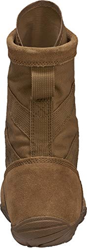Tactical Research Mini-Mil TR105 8" Tactical Boots for Men - Minimalist Army/Air Force OCP ACU Coyote Brown Leather with Low Drop and Slip-Resistant Vibram Tarsus Outsole