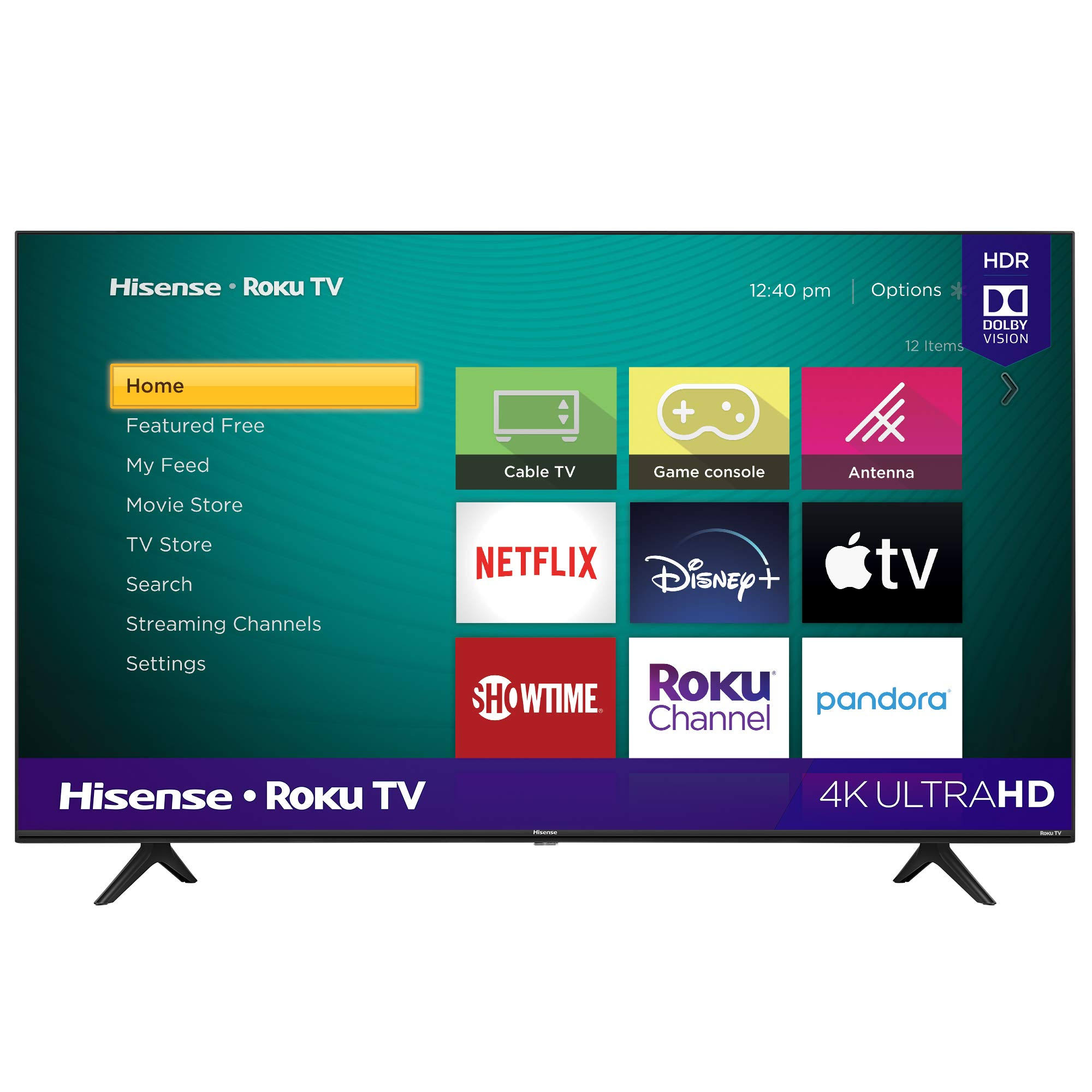 Hisense 65R6090G 65x22 Class LED 4K UHD R6 Series Roku Smart TV / BrandsMart USA