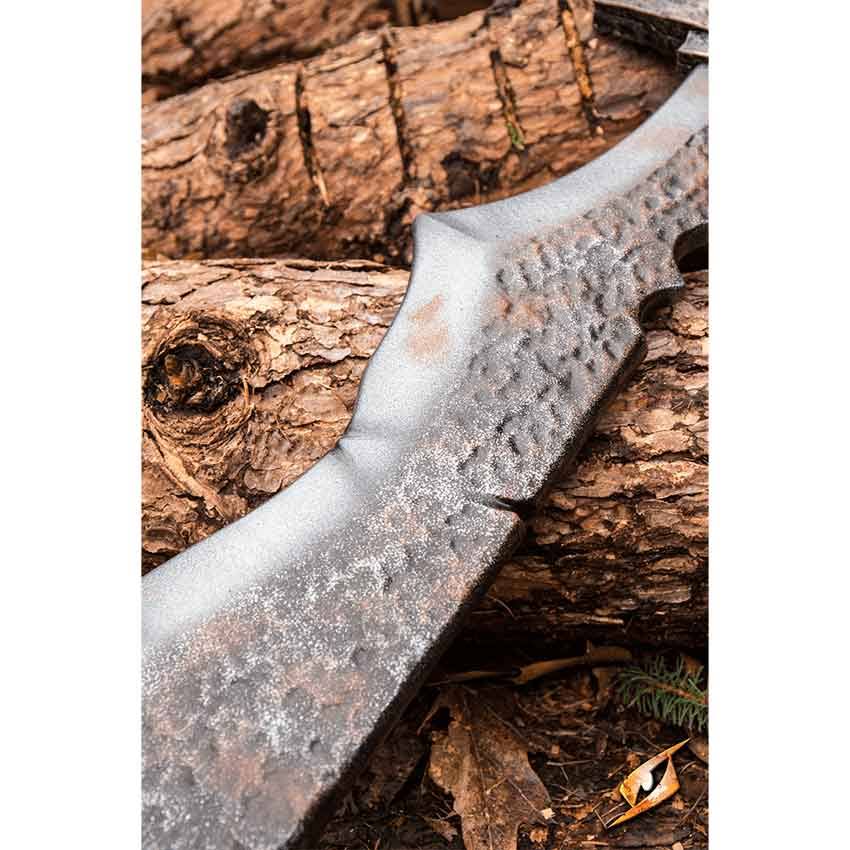 Long LARP Orc Cleaver | Leather by Medieval Collectibles
