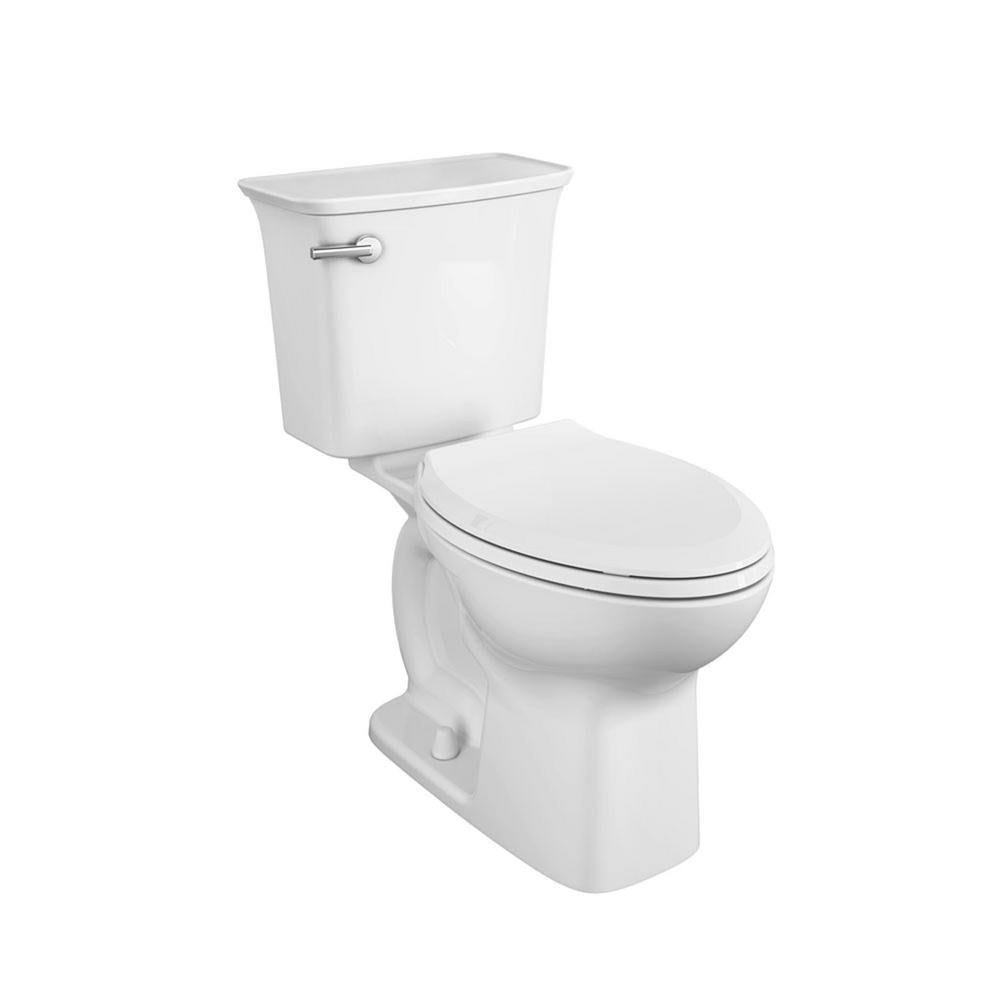 American Standard Cadet Ovation Tall Height 2-Piece 1.28 GPF High Efficiency Single Flush Elongated Toilet in White, Seat Includ