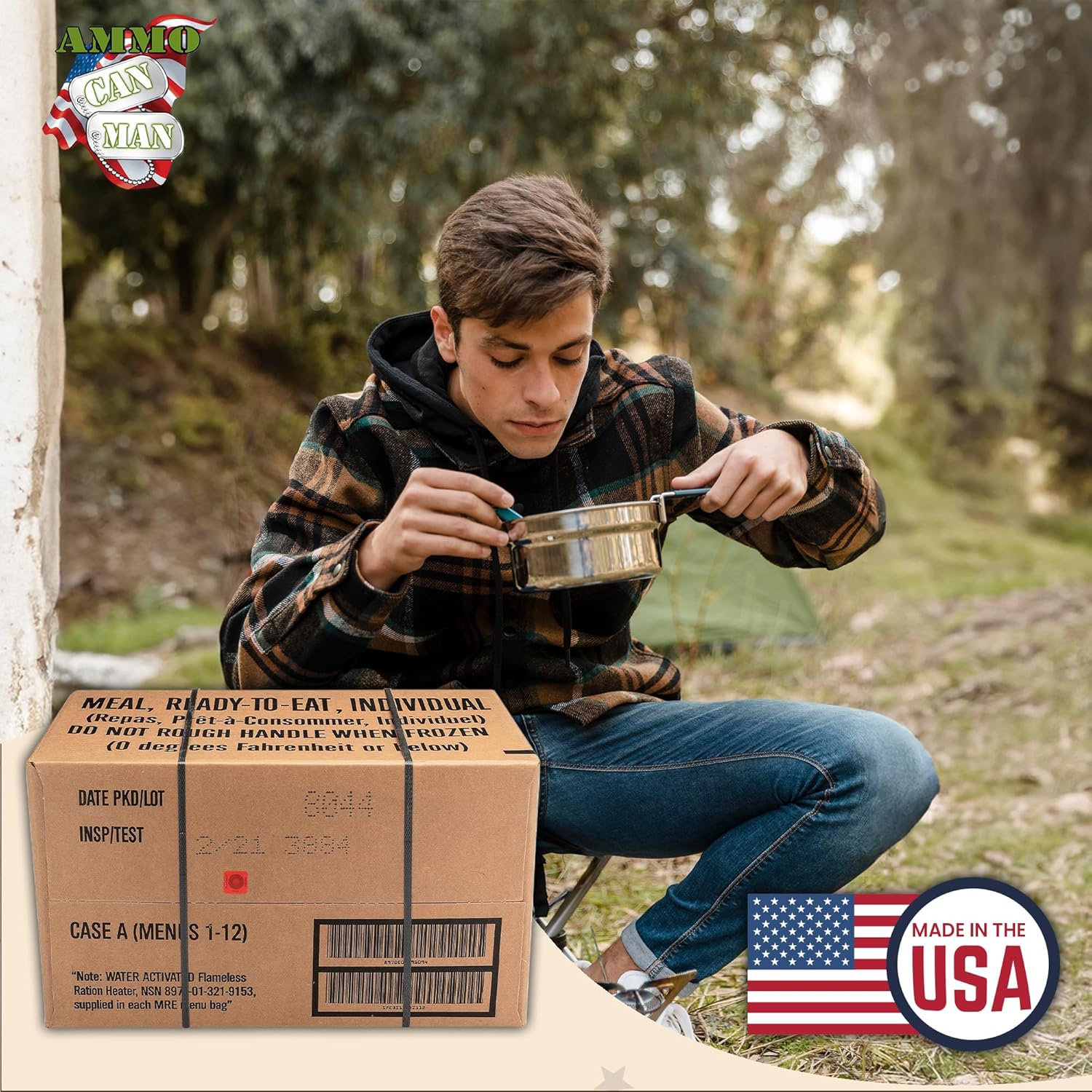 Sopakco 12ct US Military Surplus MRE Meals Ready to Eat 2021 Inspect A Case Menus 1-12