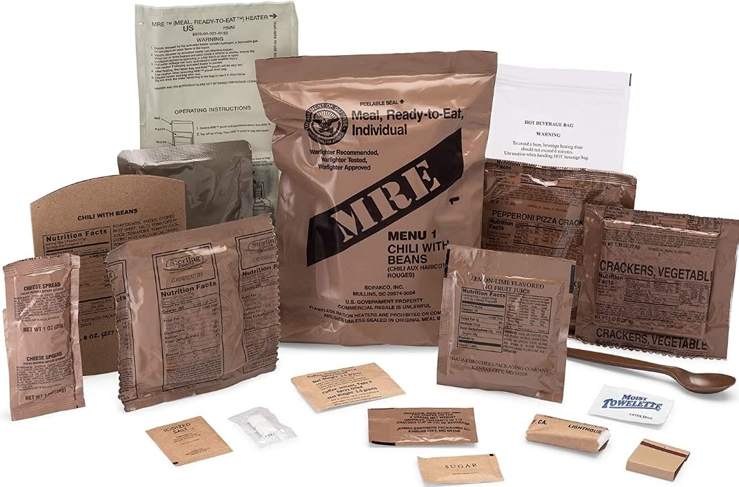 2023 Inspection Dated MRE (Meals-Ready-To-Eat) Case – Military MRE Random Case "A or B"