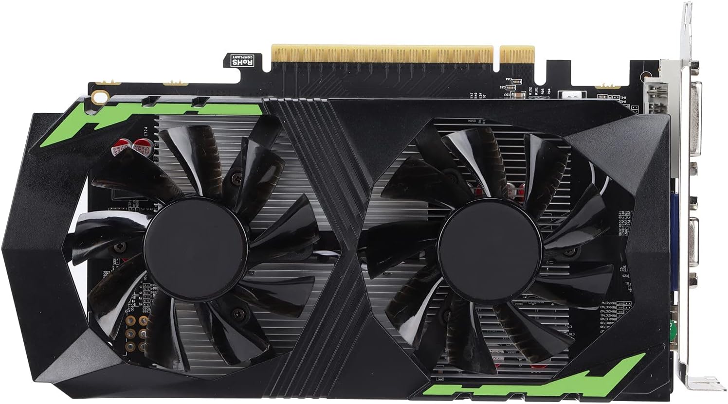 BTER Gaming Graphics Card, 128bit 4GB DDR5 1250MHz Dual Fan Computer Graphics Card with Automatic Recognition, Plug and Play Low Noise PC Video Card for Dual Fan Desktop Computer