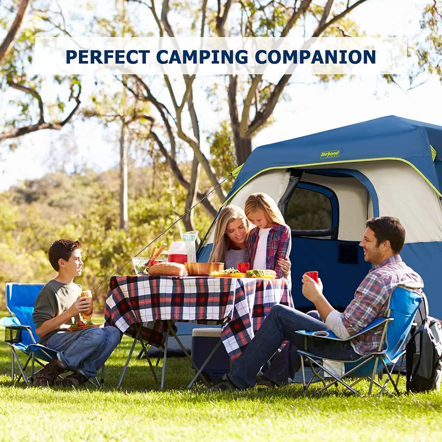 Qomotop 4-Person Camping Tent