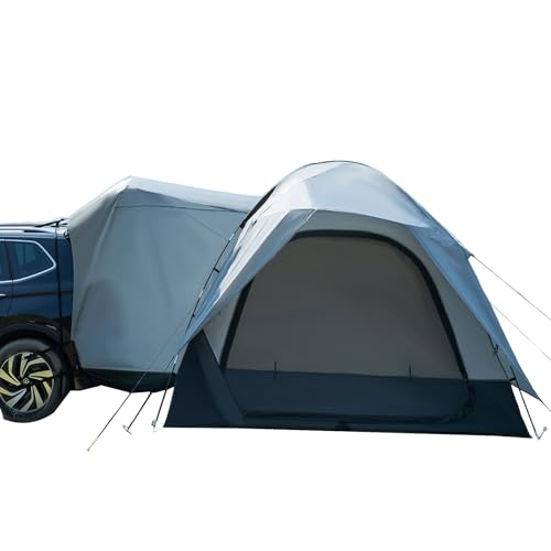 6 Person SUV Tent for Camping, Double Layer PU3000mm and UPF 50+ UV Waterproof Car Tents, includes Rainfly and Storage Bag, 10FT L x 10FT W