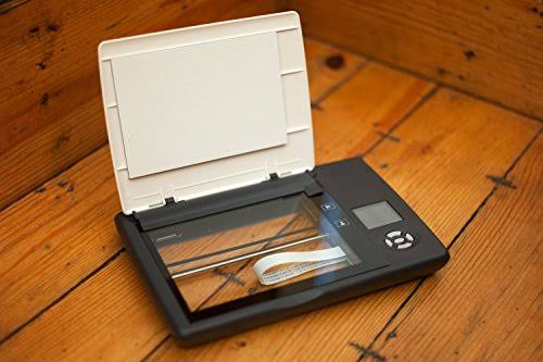 Doxie Flip - Cordless Flatbed Photo u0026 Notebook Scanner w/Removable Lid