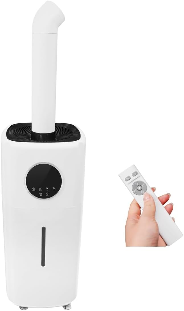 Commercial Industrial Humidifier Large Room Humidifiers 5.5gal/21l Large Humidifier Whole House Humidifier 3000 Sq.Ft, 3 Speed Whole House Humidifier with Remote Control& 360°Nozzle