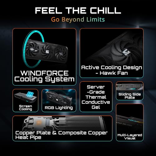 GIGABYTE GeForce RTX 5060 Ti Gaming OC 16G Graphics Card, 16GB 128-bit GDDR7, PCIe 5.0, WINDFORCE Cooling System, GV-N506TGAMING OC-16GD Video Card