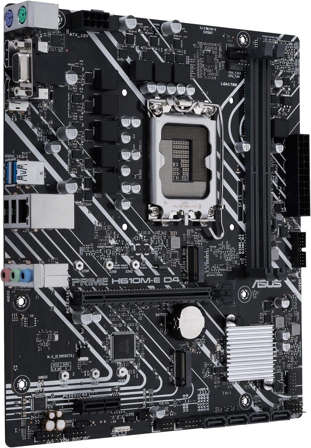 ASUS Prime H610M-E D4-CSM Intel LGA 1700 Micro ATX DDR4 Motherboard