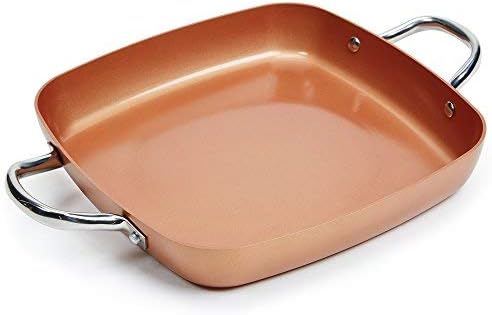 Copper Chef Non-Stick Cookware Set, Caseserole Pots, Pans, and Accessories - 12-Piece Set