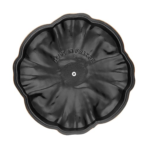 STAUB Cast Iron 3.5 Qt Pumpkin Dutch Oven, Cocotte, Burnt Orange, Made in France