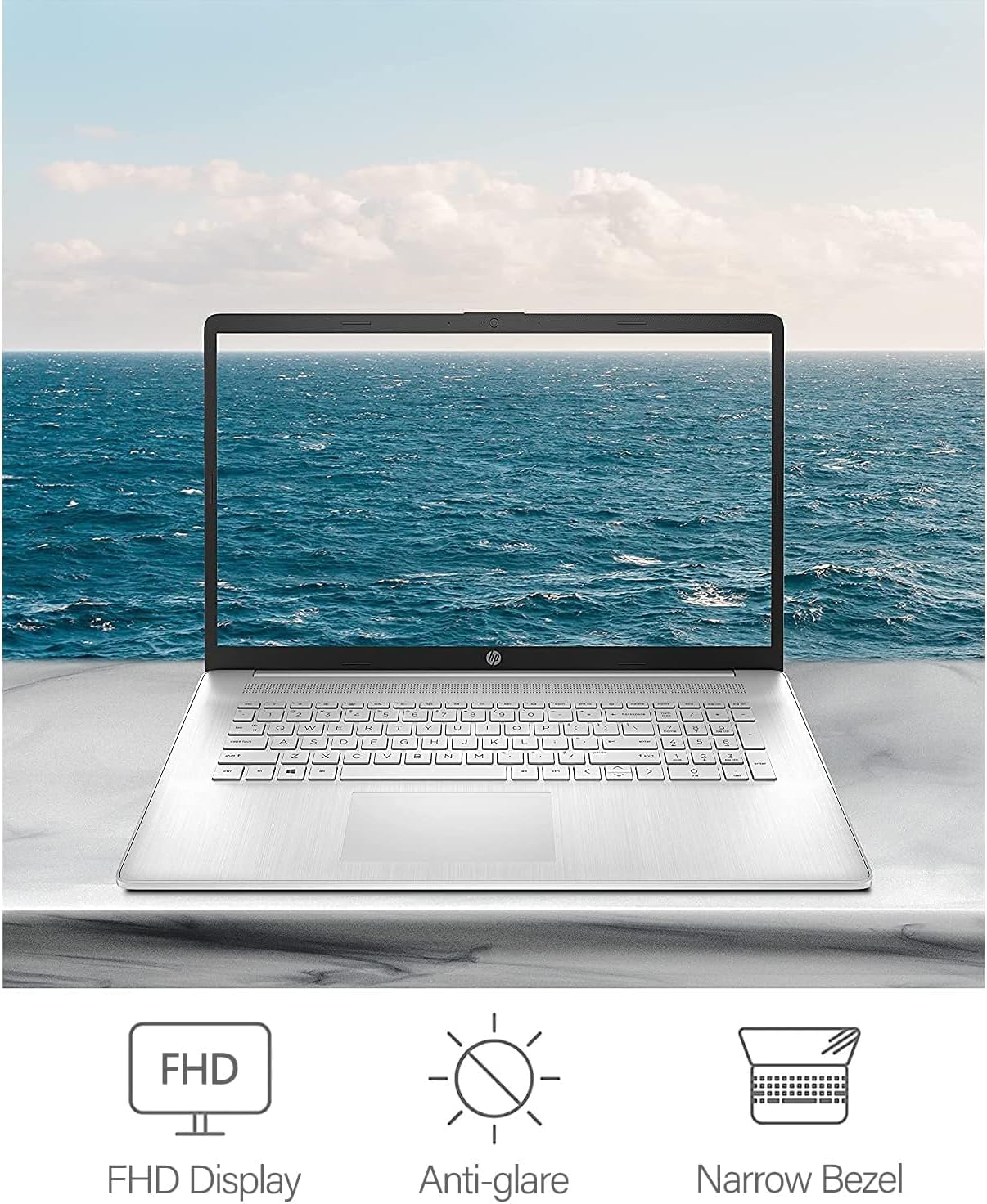 HP 2023 Newest 17 Laptop, 17.3"" IPS FHD(1920 x 1080) Display, 13th Intel 10-Core i5-1335U(Beats i7-1260U), Iris Xe Graphics, Bluetooth 5.3, Backlit KB, Window 11 Home(32GB|1TB SSD), Silver