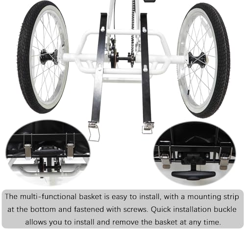 Adult Tricycle 7 Speed,Tricycle Adult Folding Bicycle 3 Wheel Bike Adult, 20in Wheels Cruiser Bikes with Multifunctional Cargo Basket for Seniors, Women, Men