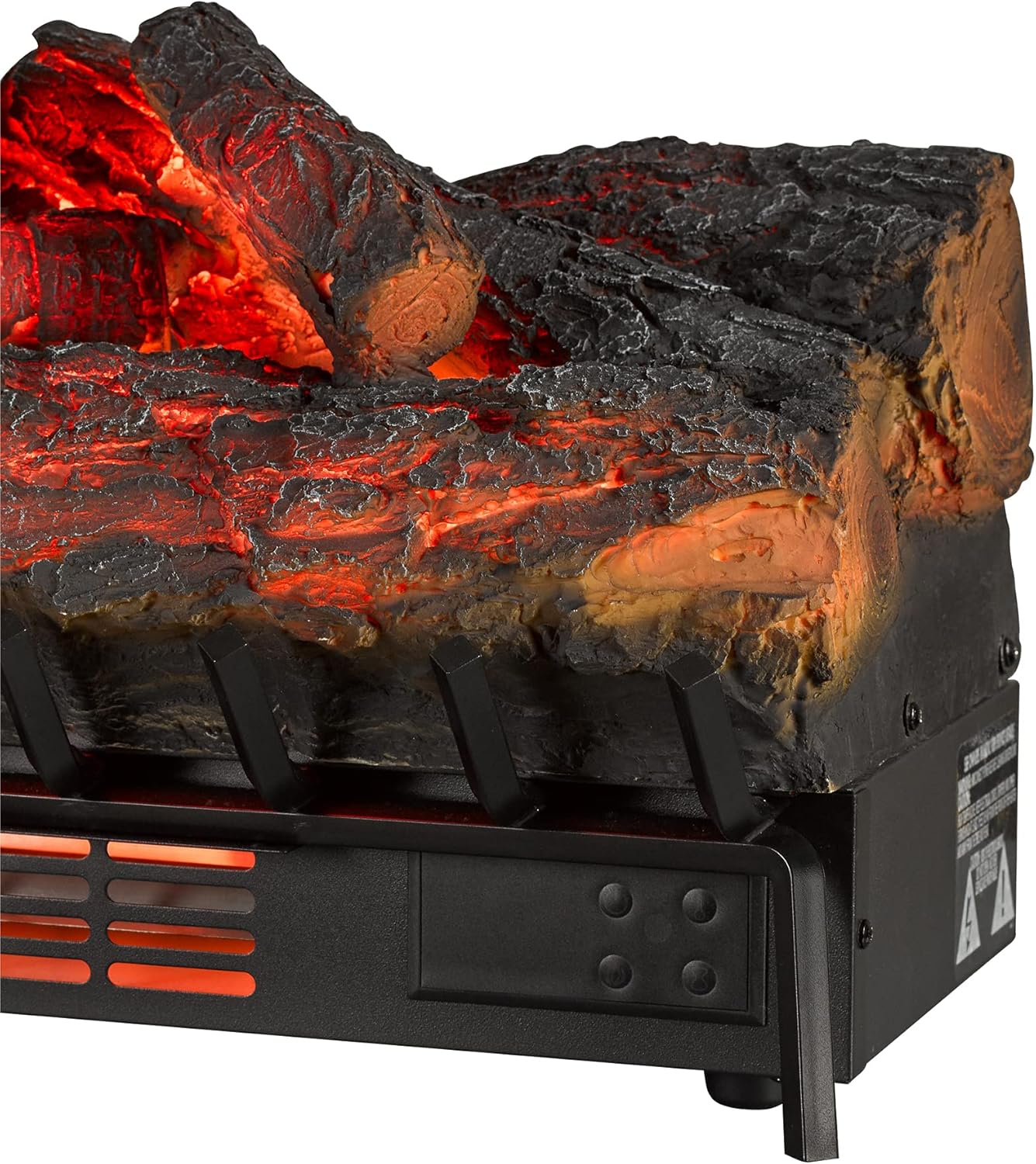 duraflame® Infrared Quartz Electric Log Set Heater with 3D Flame® Effect and Remote Control, Rustic Pine