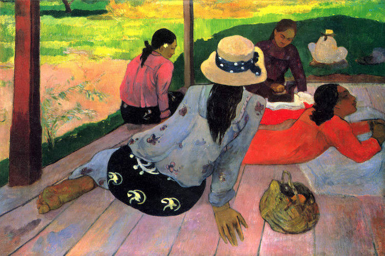 Paul Gauguin Paintings on Canvas Art - The Siesta Print