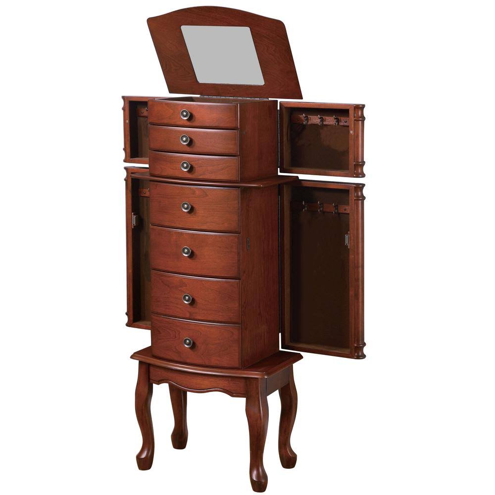 Coaster 900125 Warm Brown Jewelry Armoire