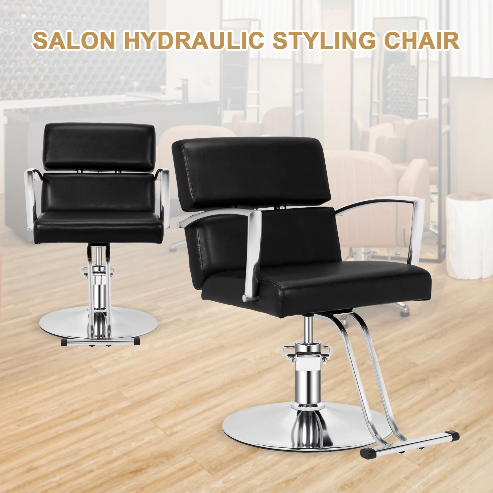 Omysalon Salon Chair Heavy Duty for Stylist, Barber Chair 360 Degree Swivel, Hydraulic Pump for Hair Cutting, Beauty Spa Styling Hairdressing Tattoo Equipment