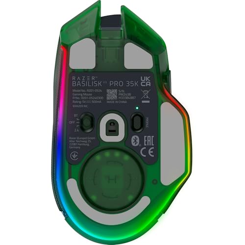 Razer Basilisk V3 Pro 35K Wireless Gaming Mouse: HyperScroll Tilt Wheel - 35K DPI Optical Sensor Gen 2-13 Customizable Controls - Chroma RGB - Optical Switches Gen 3 - Up to 140 Hr Battery - Black