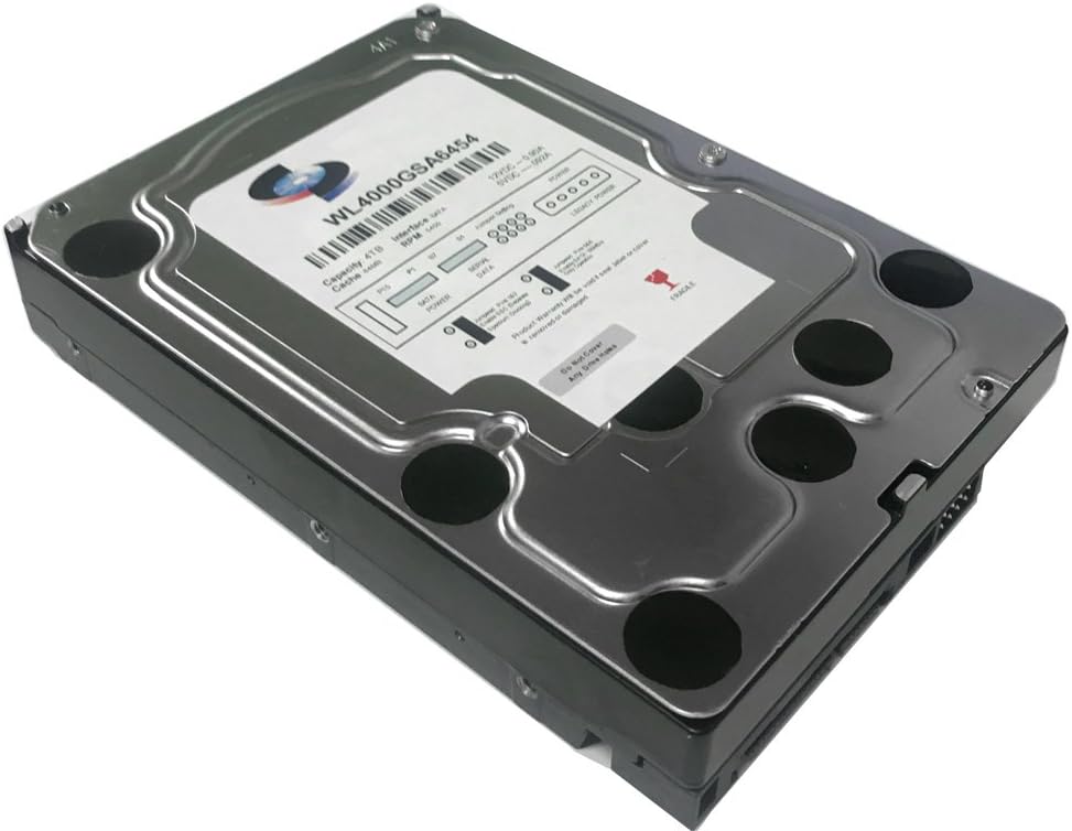 WL 4TB 64MB Cache 5400RPM SATA III (6.0Gb/s) (Low Power & Heavy Duty) 3.5" Internal Hard Drive (PC, NAS & CCTV DVR) - w/ 1 Year Warranty Pack of 2