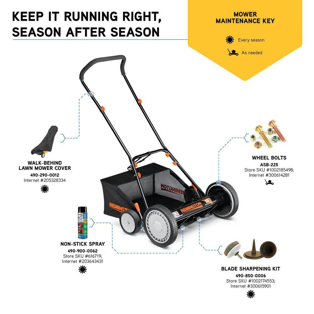 Remington RM3100 18x22 Push Reel Mower
