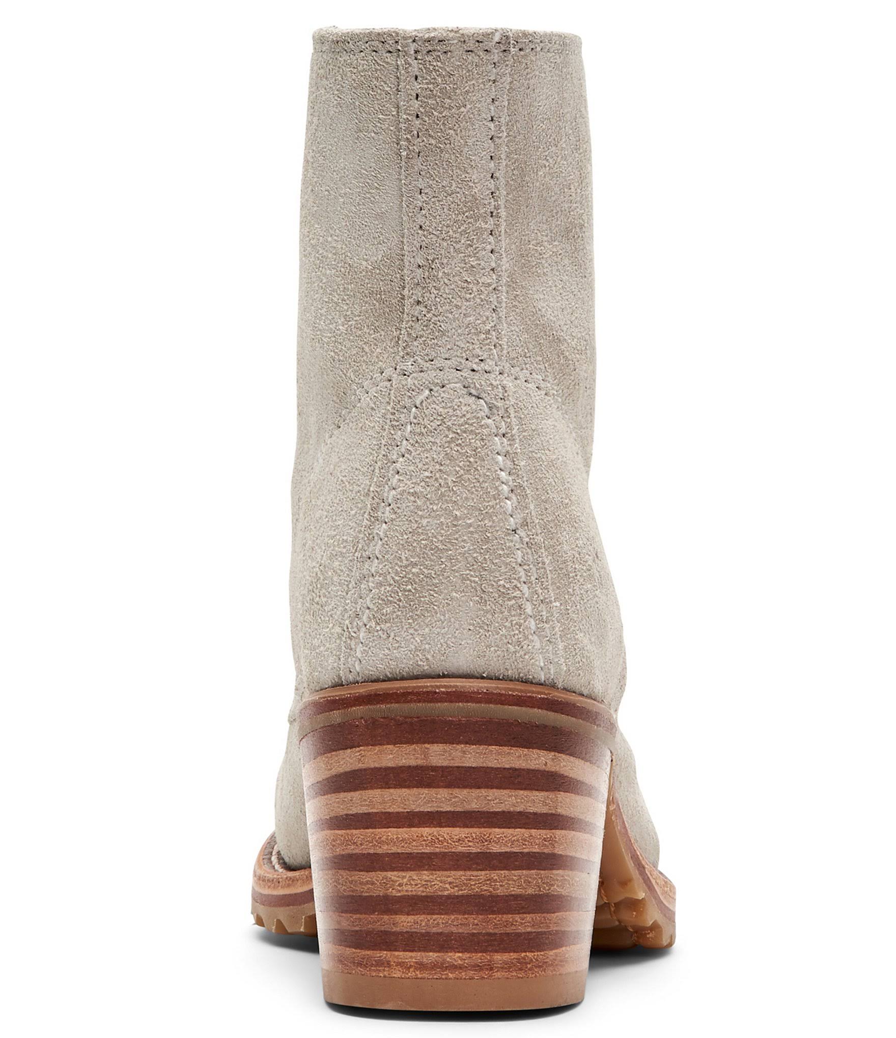 Frye | Sabrina 6g Lace Up | 9 US | White Sky