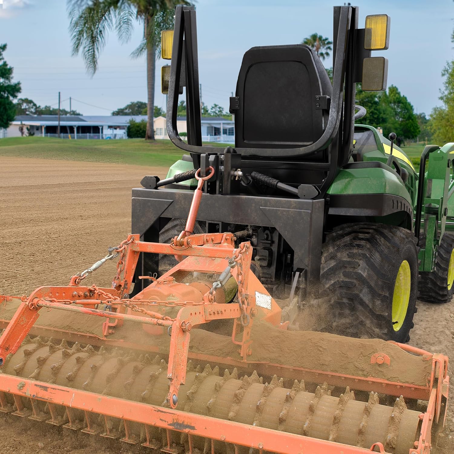 YITAMOTOR 3 Point Quick Hitch, 3000 lbs 3-Pt Attachments with 2" Receiver Hitch Adaptation to Category 1 & 2 Tractor with 5 Level Adjustable Bolt