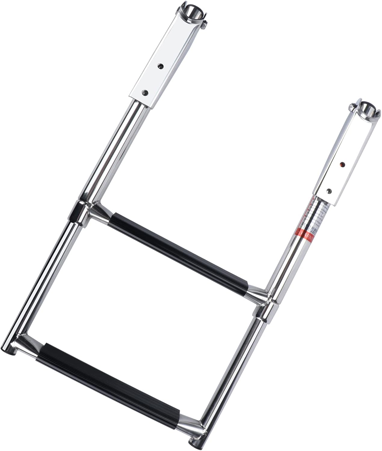 Hoffen Telescoping 2 Step Ladder Stainless Steel Boat Drop Ladder for Marine Yacht Pack of 2