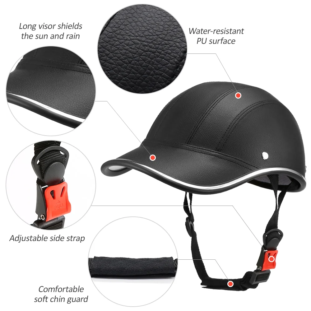 Outdoor Sports Cycling Safety Helmet Baseball Hat for Motorcycle Bike Scooter