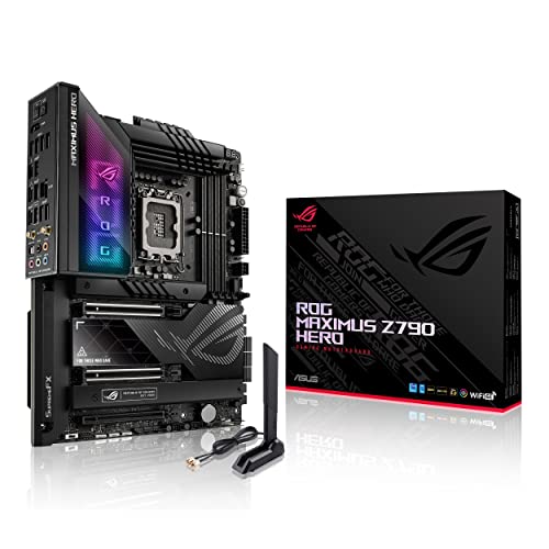 ASUS ROG Maximus Z790 Dark Hero (WiFi 7) LGA 1700(Intel 14th &13th&12th Gen) ATX Gaming Motherboard(PCIe 5.0x16 & ROG Thor 1200W Platinum II (1200 Watt