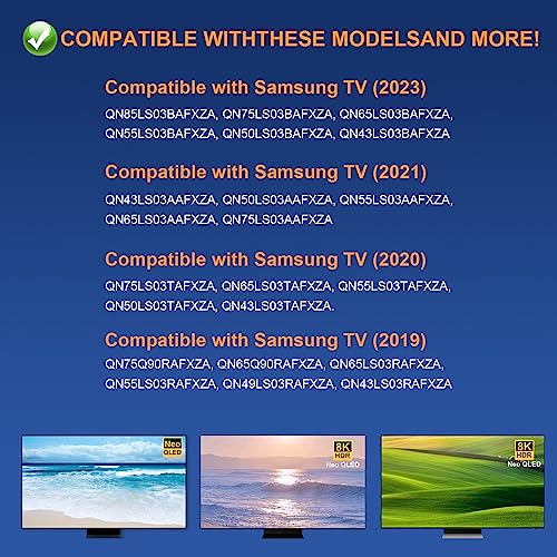 49.2ft/15m One Invisible Connection Optical Cable (Newest Model) VG-SOCR15/ZA for Samsung TV QN43-85 inches LS03CA LS03BA LS03AA QLED 4K The Frame TVs