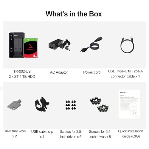 QNAP TR-004 4 Bay USB Type-C Direct Attached Storage (DAS) with hardware RAID (Diskless)