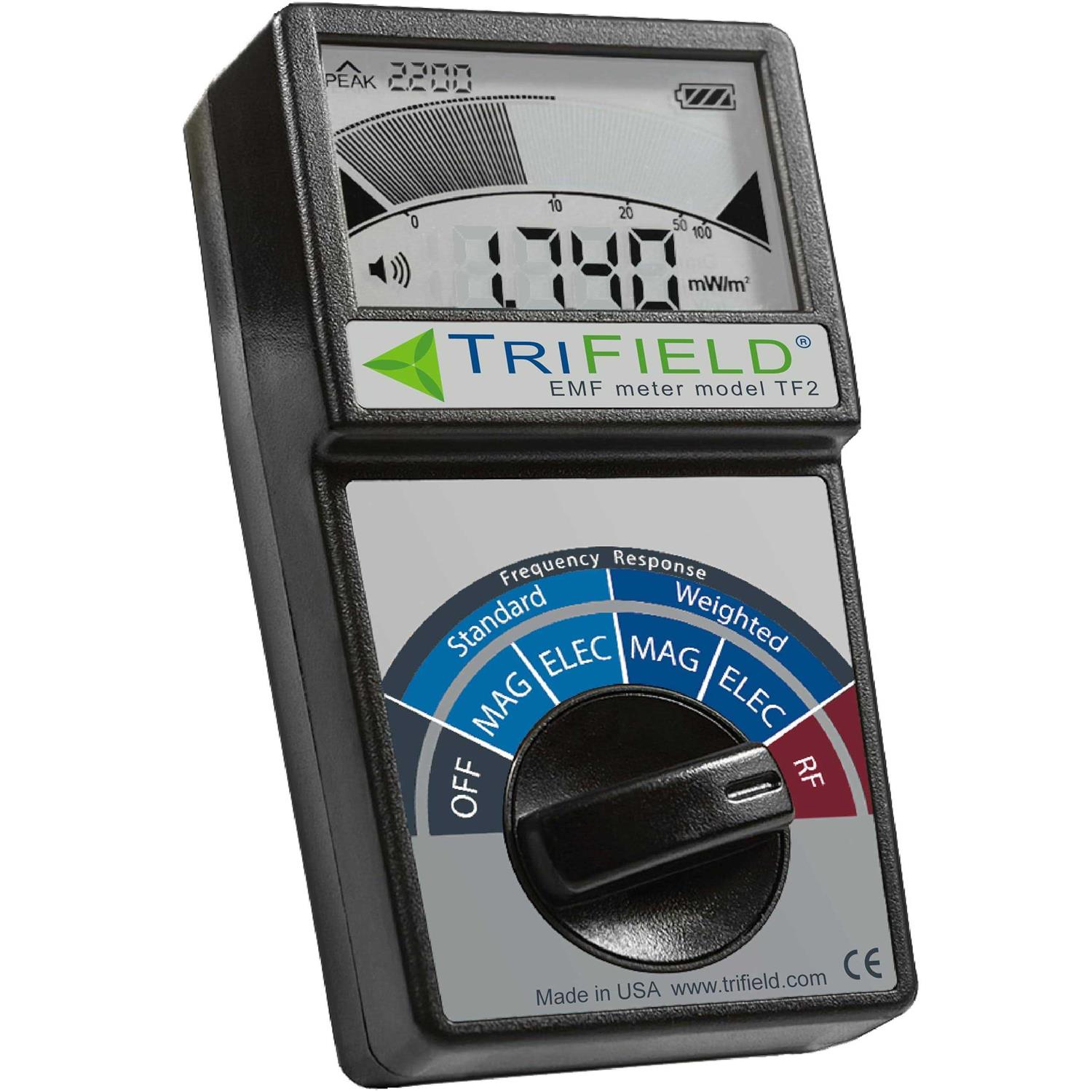 Trifield Electric Field Radio Frequency Field Magnetic Field Strength Meter -EMF Meter Model TF2