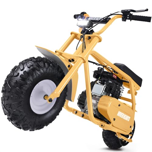 Mini Bike, Gas Dirt Bike, Minibike, Gas Powered Mini Bikes for Adults, 99cc-4 Stroke Pit Bike with Led Light, Min Dirtbike, Motorcycle Max Load 200 Lbs, Max Speed 28 Mph, Age13+