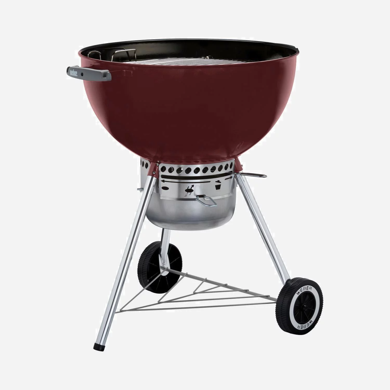 Weber Original Kettle Premium 22-Inch Charcoal Grill - Crimson - 14403001