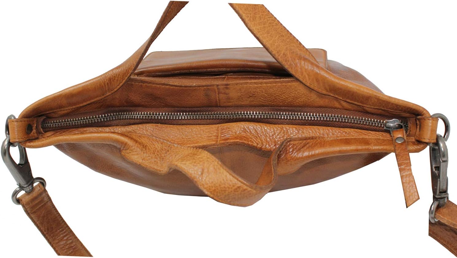 Latico Leathers Bianca Leather Tote Bag for Women (Cognac) - Made From 100% Authentic Leather Handcrafted by Artisans - Top Handle Crossbody Bag Versatile Women Purses and Handbags for Work & School
