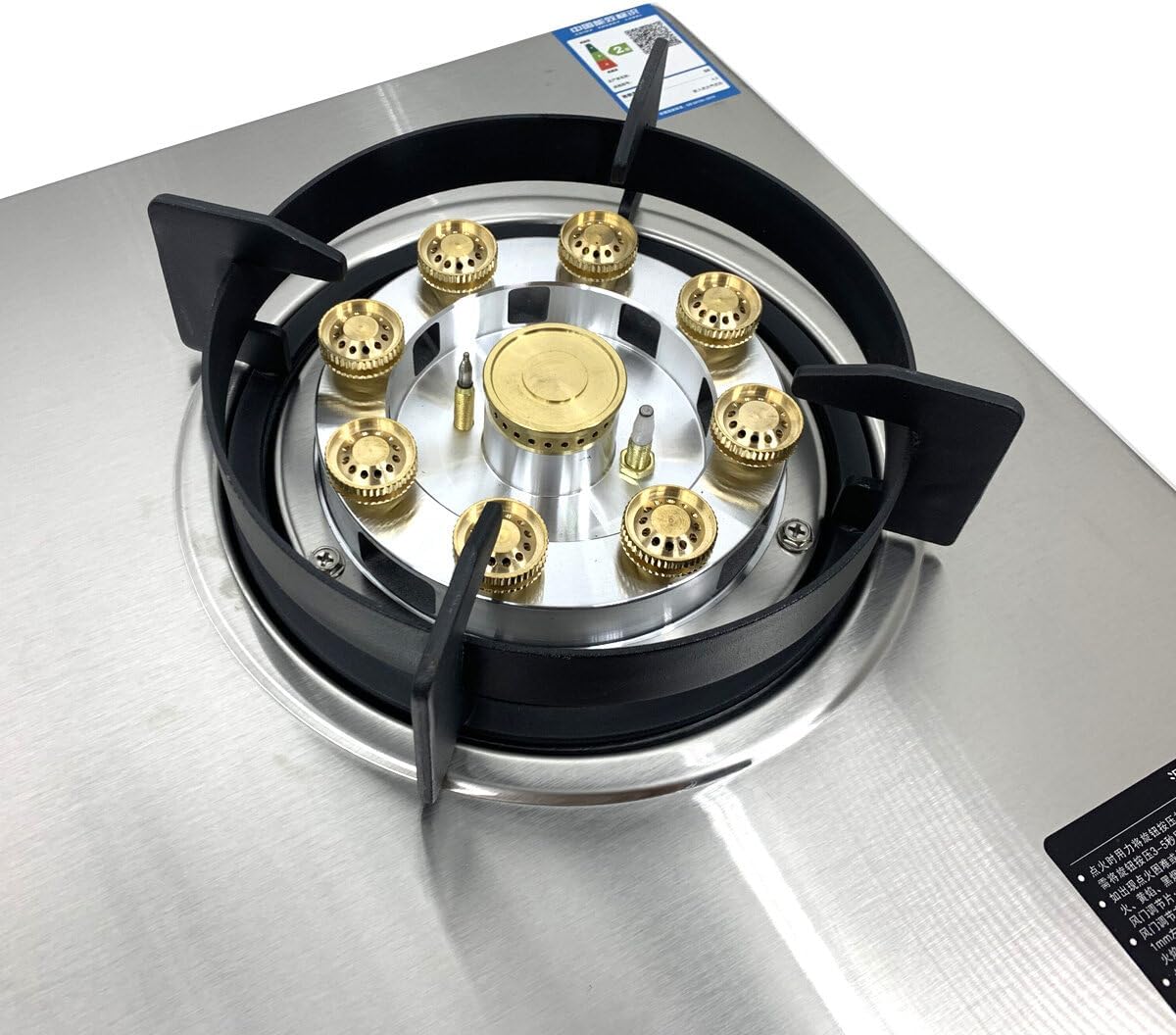 28 inch 2 Burners Cooktop, Built-in Stainless Steel StoveTop LPG Gas Hob with Thermocouple Protection for Outdoor, Kitchen, Camping, RV