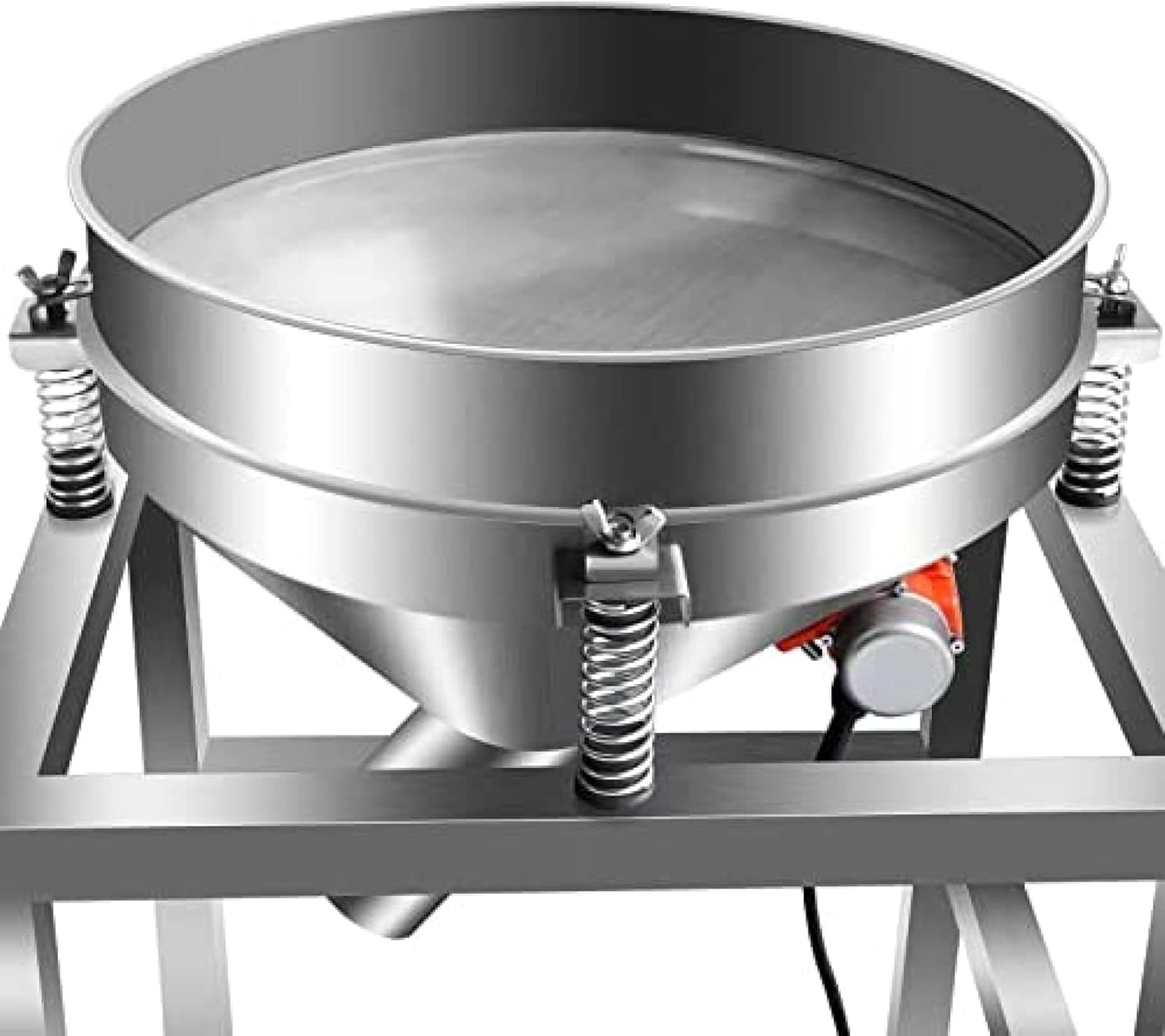 Automatic Powder Sifter Shaker Machine Sieve Shaker Vibrating Machine With 19.6" 80 Mesh Sieve Screen Electric Flour Sifter For Baking Powder Grain Particles Food Industrial Processing
