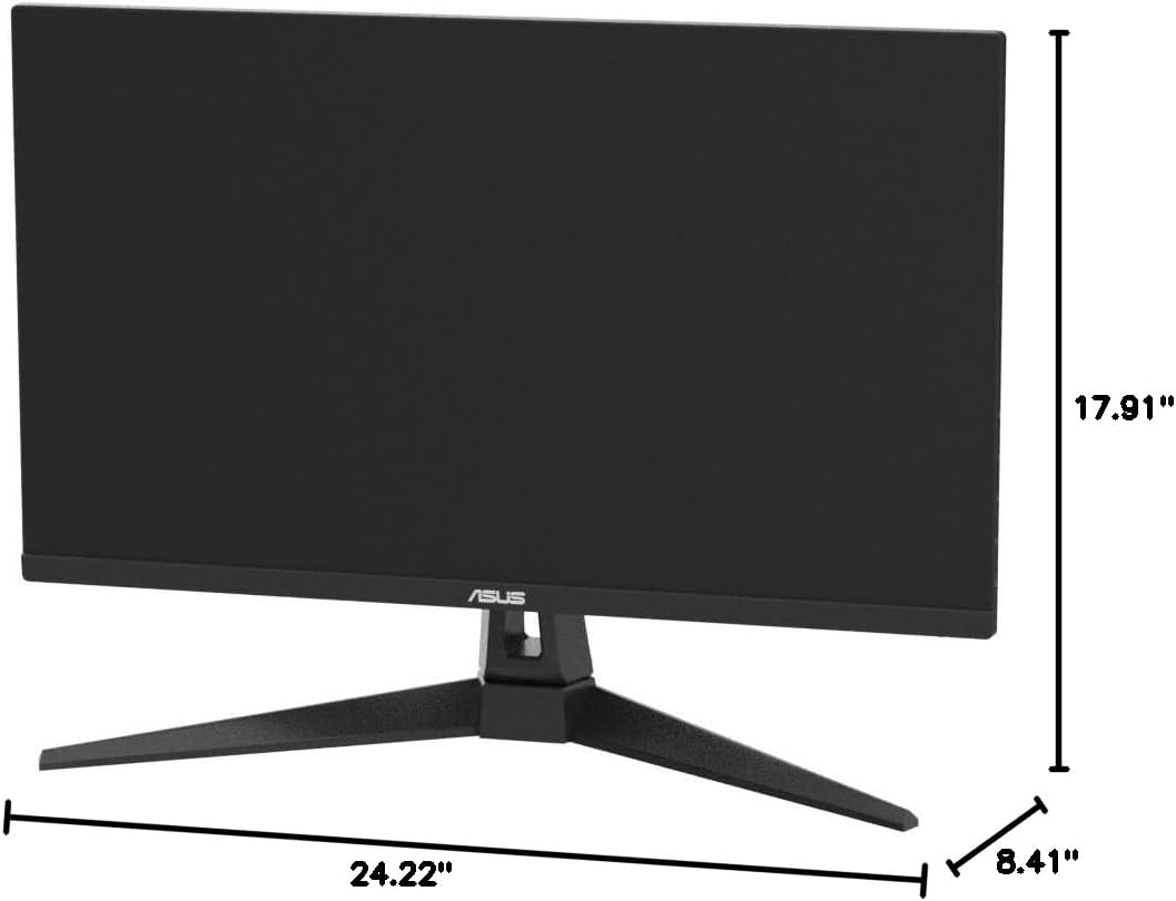 ASUS TUF Gaming 27” 1440P Monitor (VG27AQA1A) - QHD (2560 x 1440), 170Hz (Supports 144Hz), 1ms, Extreme Low Motion Blur, Freesync Premium, Eye Care, HDMI, DisplayPort, Shadow Boost, Speakers, HDR