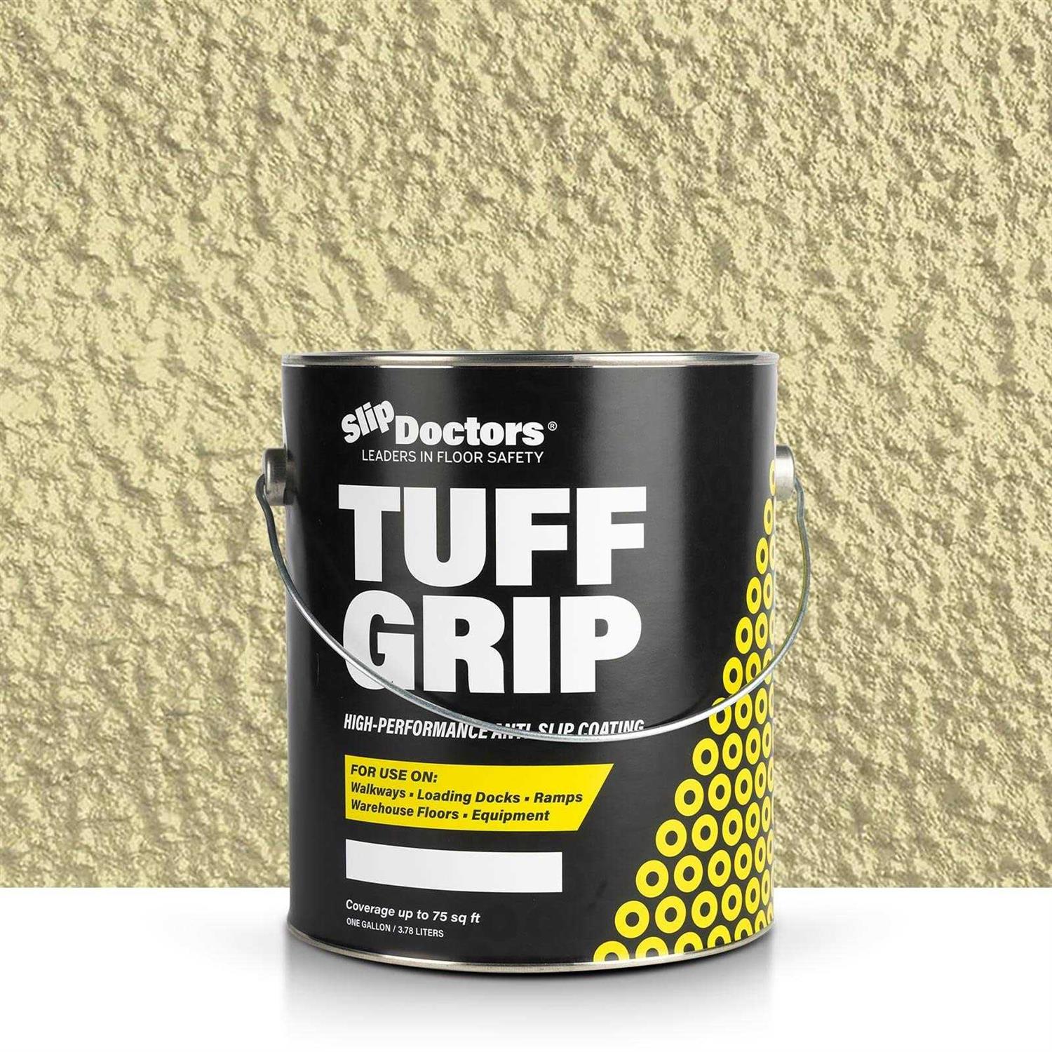 SlipDoctors Tuff Grip Extreme 1 Gallon Safety Yellow Aggressive Traction Non-Skid Floor Paint S-CT-TUFEXYEL1G