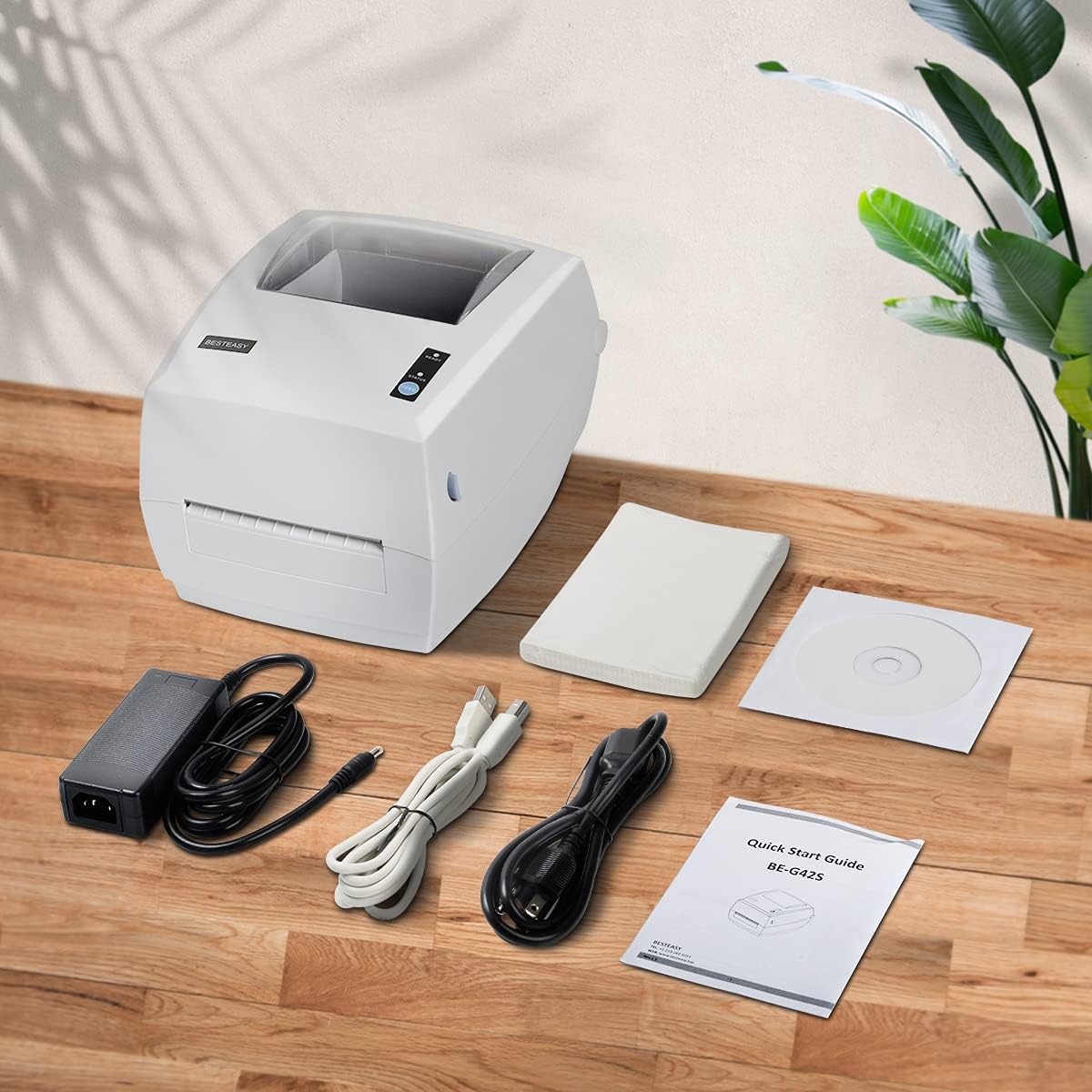 BESTEASY Thermal Label Printer, High Speed Label Printer for Shipping Packages, Label Printer for Small Business, Compatible with USPS,FedEx,Amazon, Ebay,ups,etsy,etc