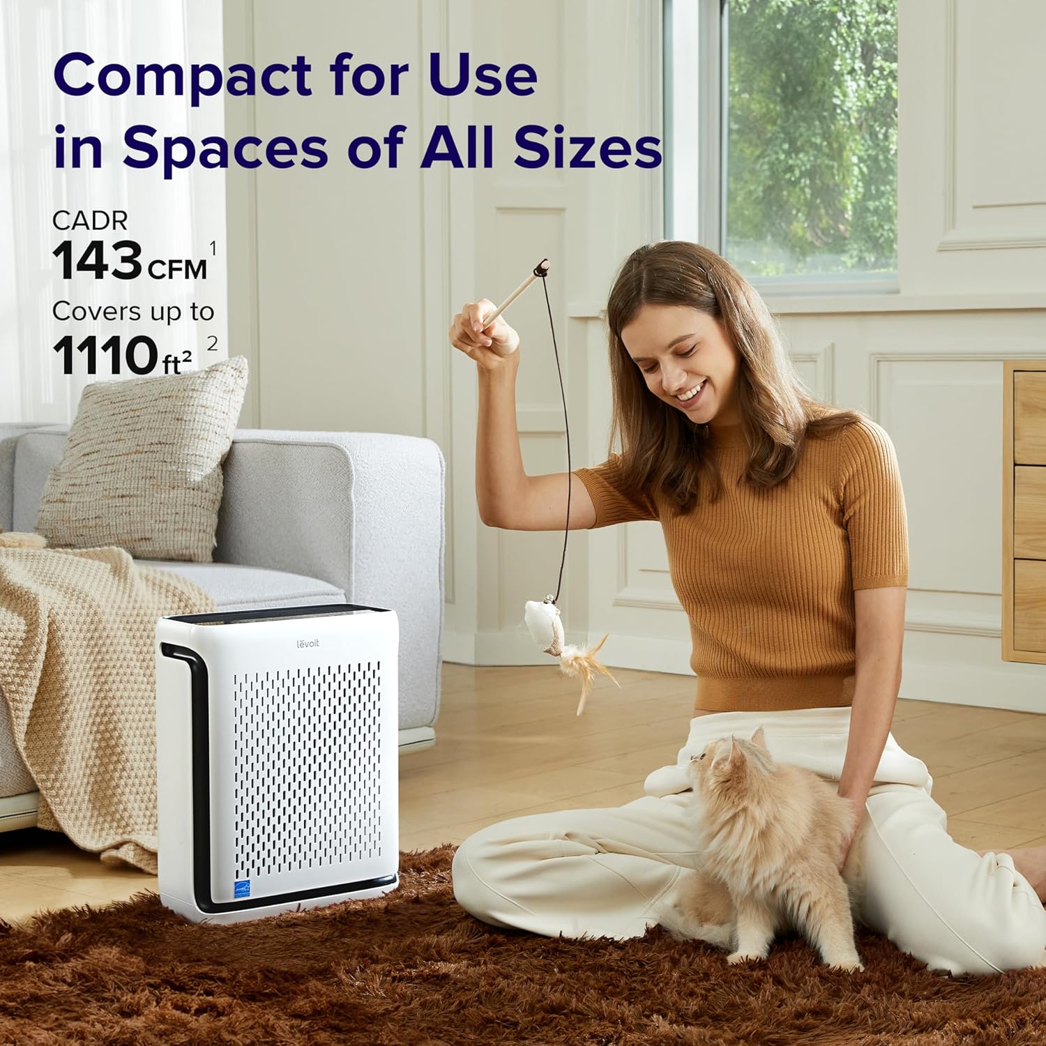 LEVOIT OasisMist 1000S 10L Smart Humidifier 600ft2 & Vital 100S-P Air Purifier 1110ft2 with HEPA Filter