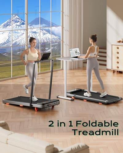 Walking Pad,Treadmill with Incline for Home Office, 2.5HP Portable Under Desk Treadmill with 265 Lbs Capacity,Remote Control, Led Display