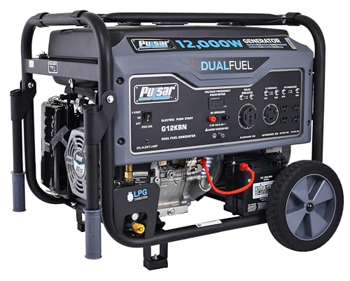 Pulsar 9500W Tri Fuel Gasoline Propane Natural Gas Portable Inverter Generator w/Remote Start & CO Sentry for Home Use GS95TiSCO