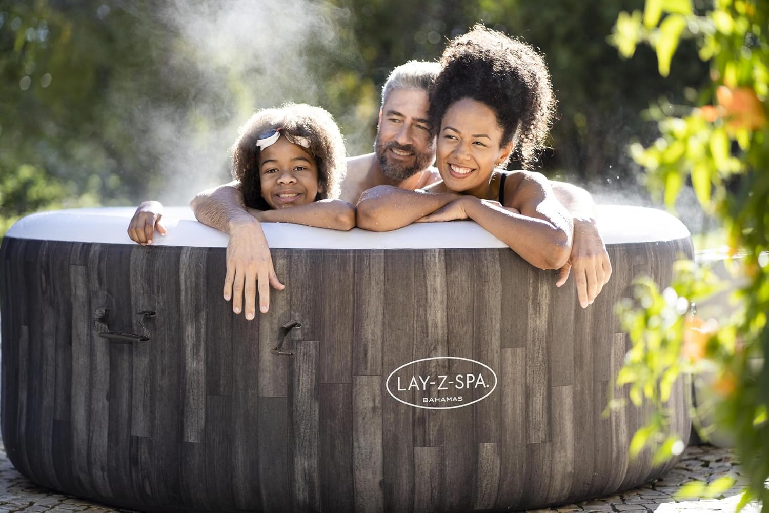 Lay-Z-Spa Bahamas Signature AirJet Inflatable Hot Tub Spa 2-4 Person