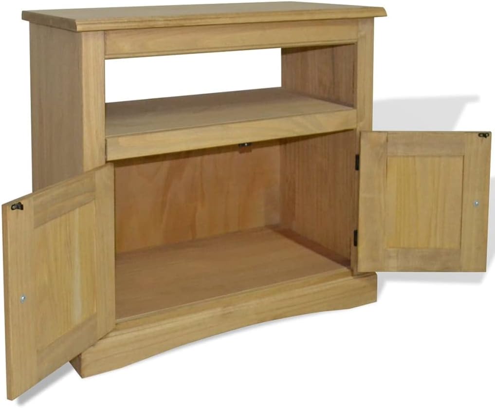 Rustic TV Cabinet, Flat-Screen TV Cabinet,Media Console,with Storage Space,for Living Room,Bedroom,Office,Entertainment Center,TV Cabinet Mexican Pine Corona Range 31.5"x16.9"x30.7"