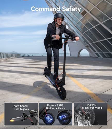NAVEE Electric-Scooter-Adults,e Scooter ST3 S40,Off Road Fast 25 20 Mph,1000w 500w Motor with Suspension, Long Range 38 25 Miles,10 inch Tires All Terrain, Heavy Duty Commuter Teens Students