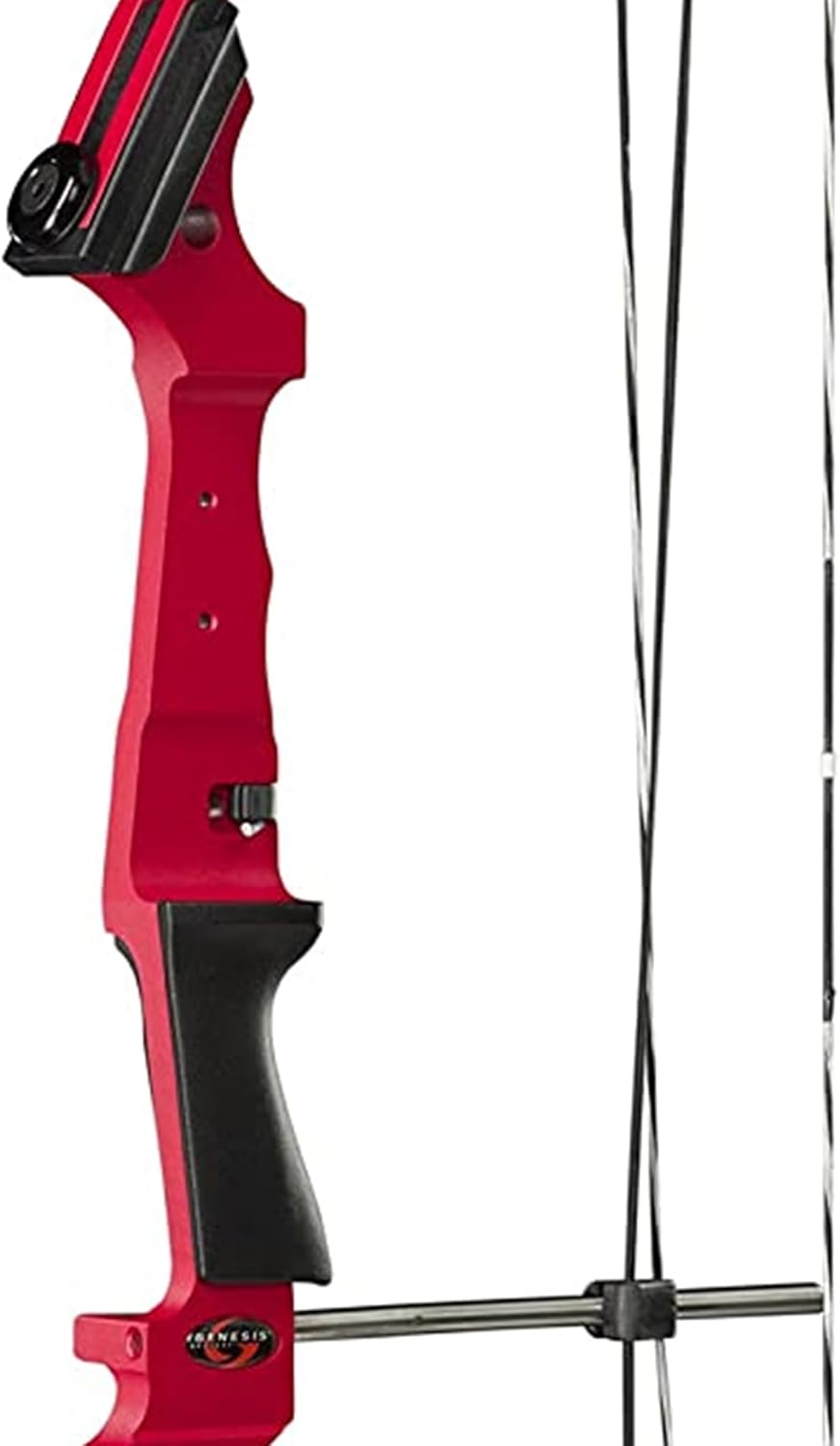 Genesis Archery Compound Bow w/Adjustable Draw Length from 15"-30" & Adjustable Draw Weight Range of 10 to 20 Pounds for Right-Handed, Red (2 Pack)