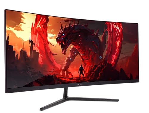 acer Nitro 31.5" FHD 1920 x 1080 1500R Curved PC Gaming Monitor | AMD FreeSync Premium | 240Hz Refresh | 1ms VRB | VESA Mountable | HDR10 | 1 x Display Port 1.4 & 2 x HDMI 2.0 | ED320Q X2bmiipx